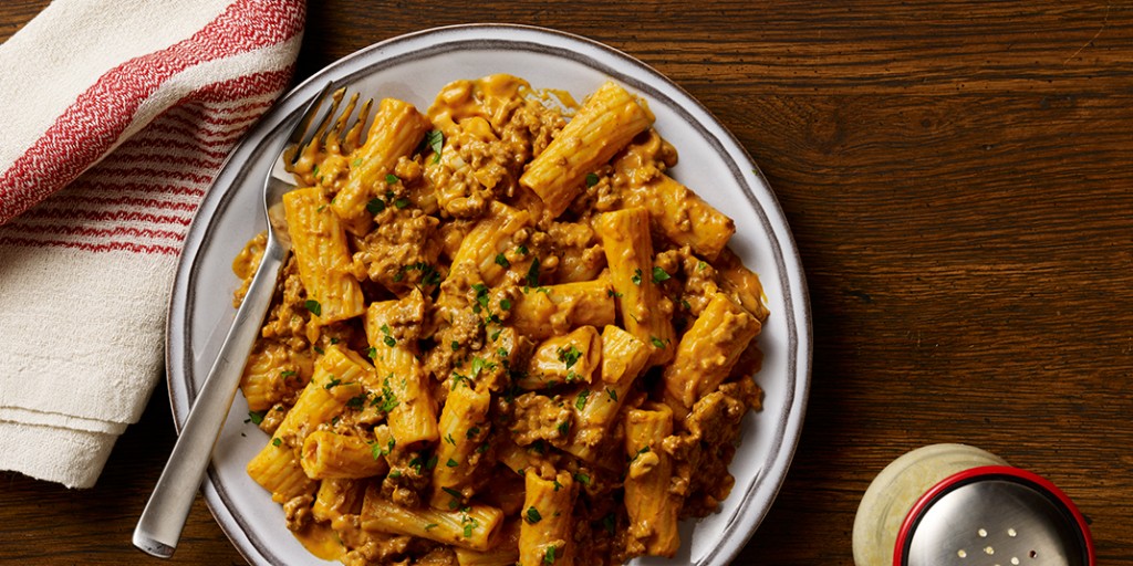 Six Cheese Bolognese with Rigatoni