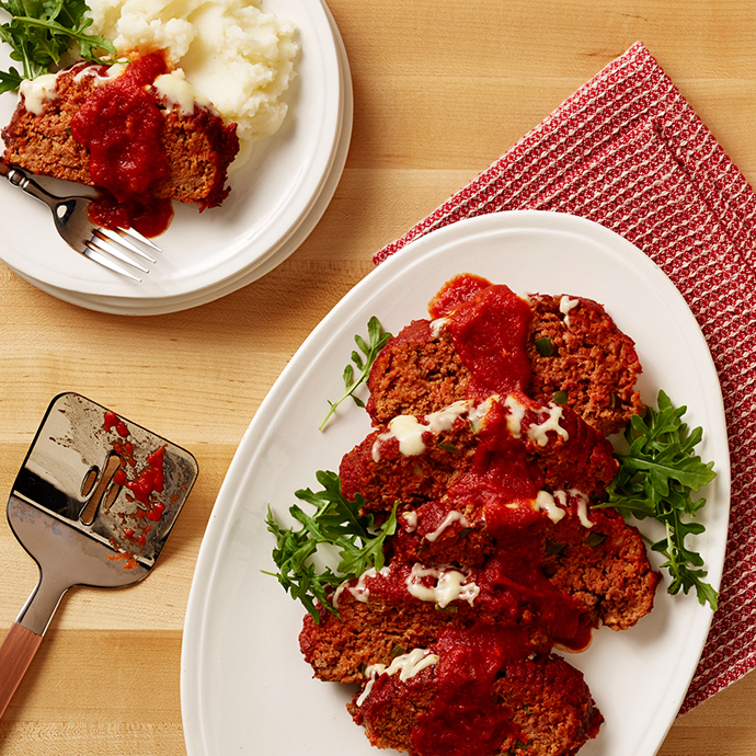 Tomato & Mozzarella Meatloaf