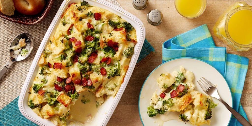 Italian Alfredo Broccoli Strata