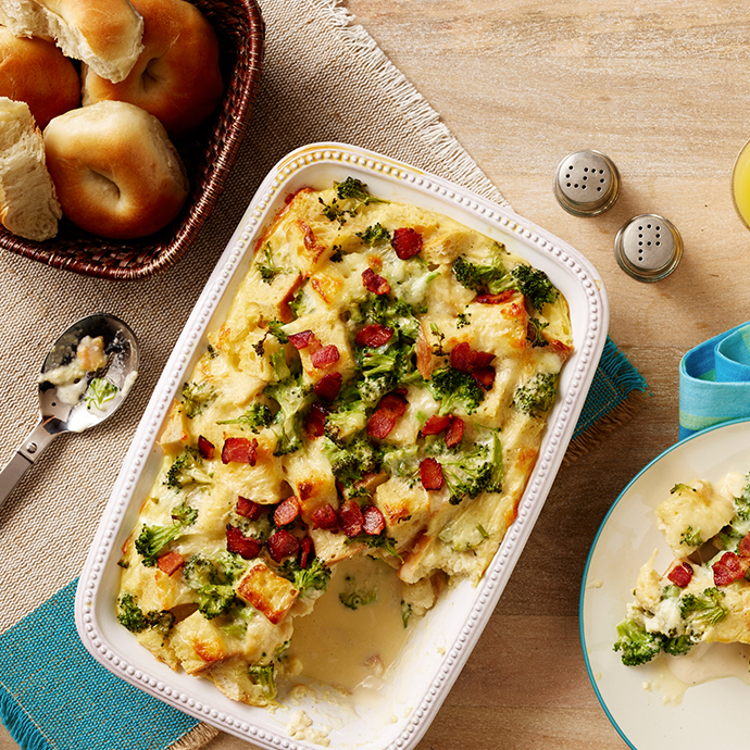 Italian Alfredo Broccoli Strata