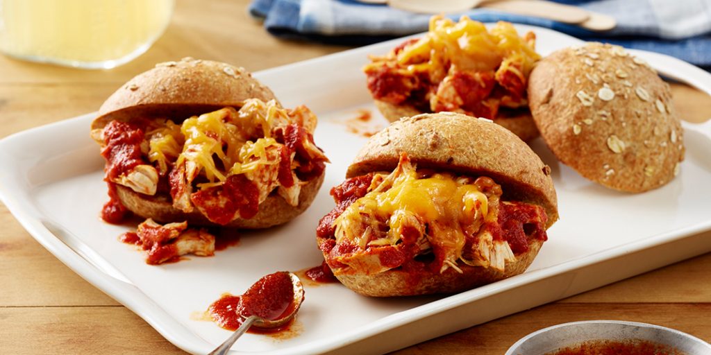 Shredded BBQ Chicken Sandwiches