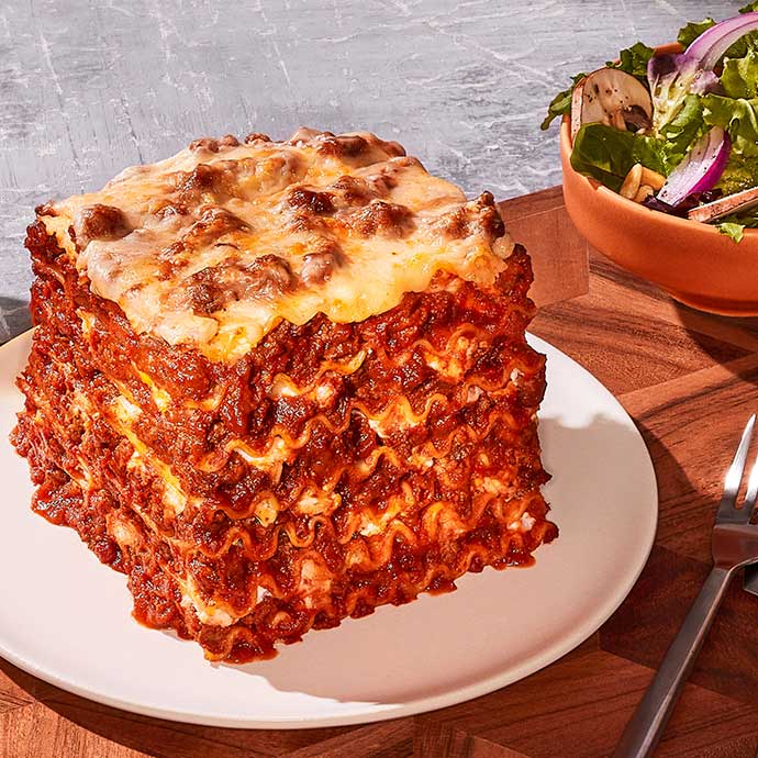 Three Layer Lasagne with Ricotta and Meat Sauce