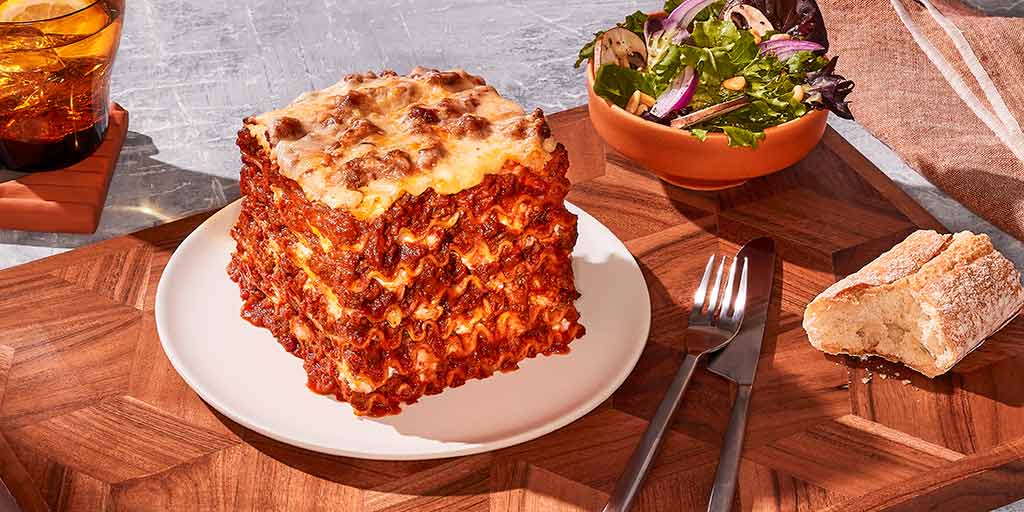 Three Cheese Beef Lasagna