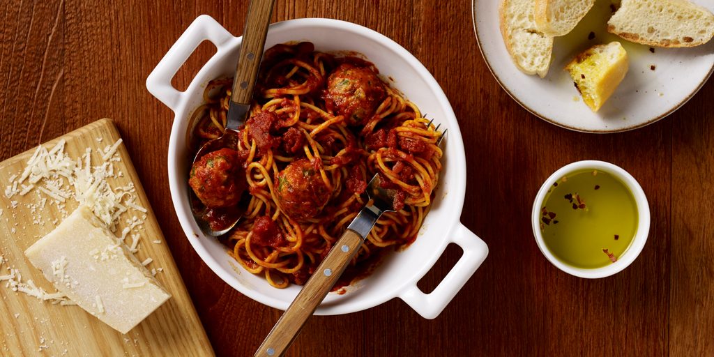 Spaghetti & Turkey Meatballs