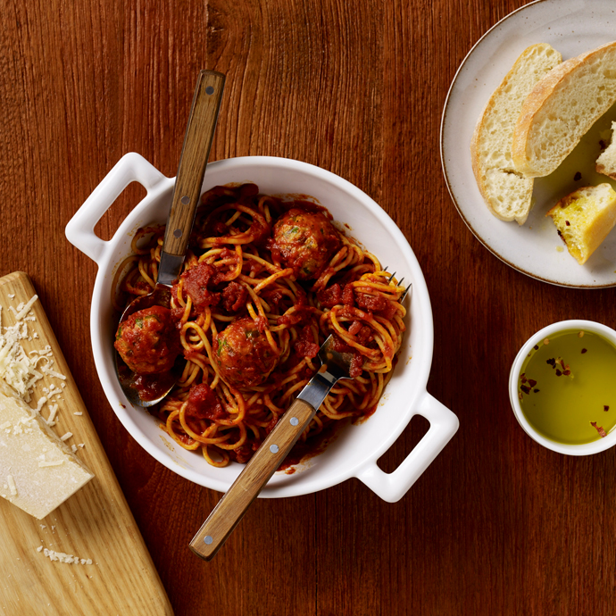 Spaghetti & Turkey Meatballs