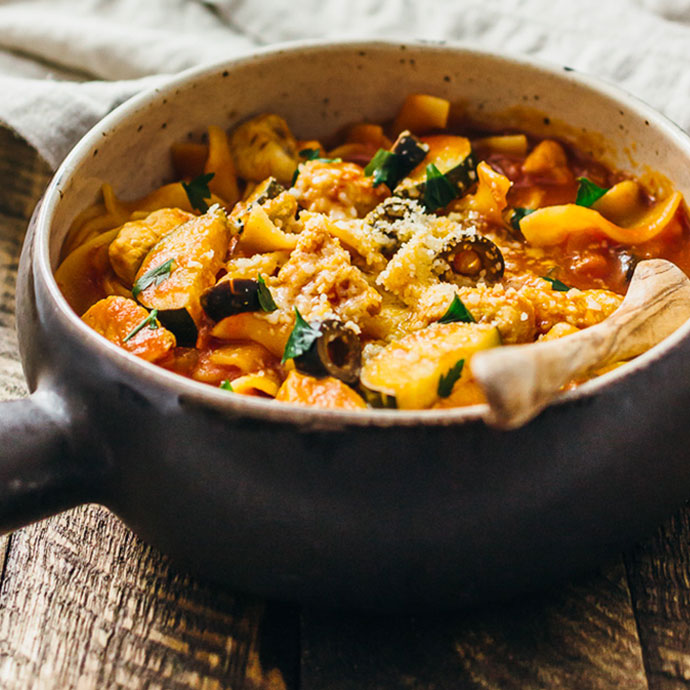 One Pot Chicken Neapolitan Pasta