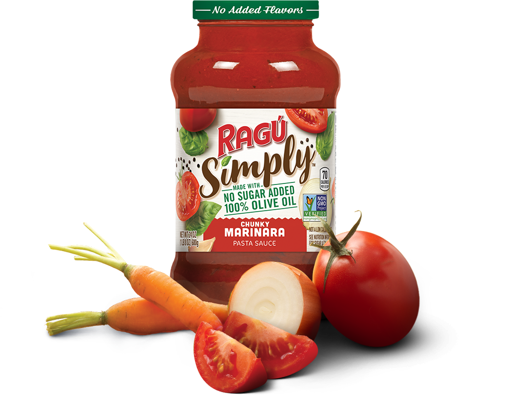 photo Ragu Spaghetti Sauce Nutrition Label simply chunky marinara pasta sauce ragu