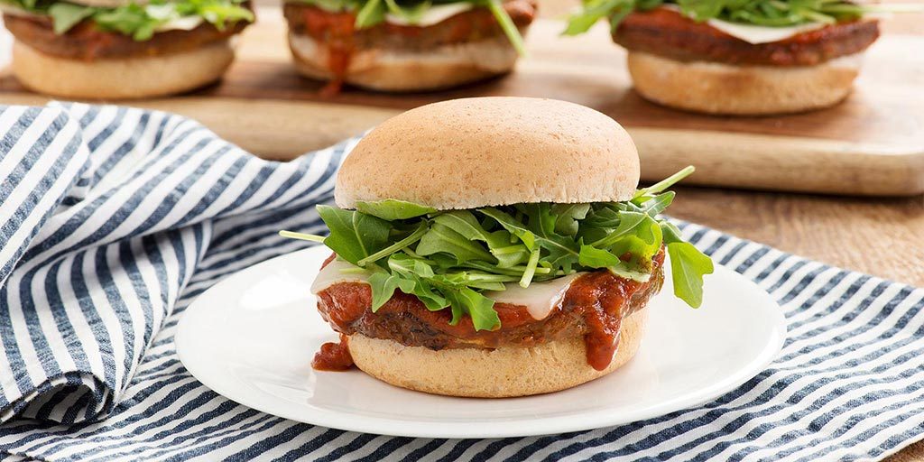 Meatless Cheeseburgers with Tangy Tomato Jam