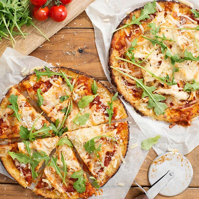 Cauliflower Crust Mix & Match Pizzas