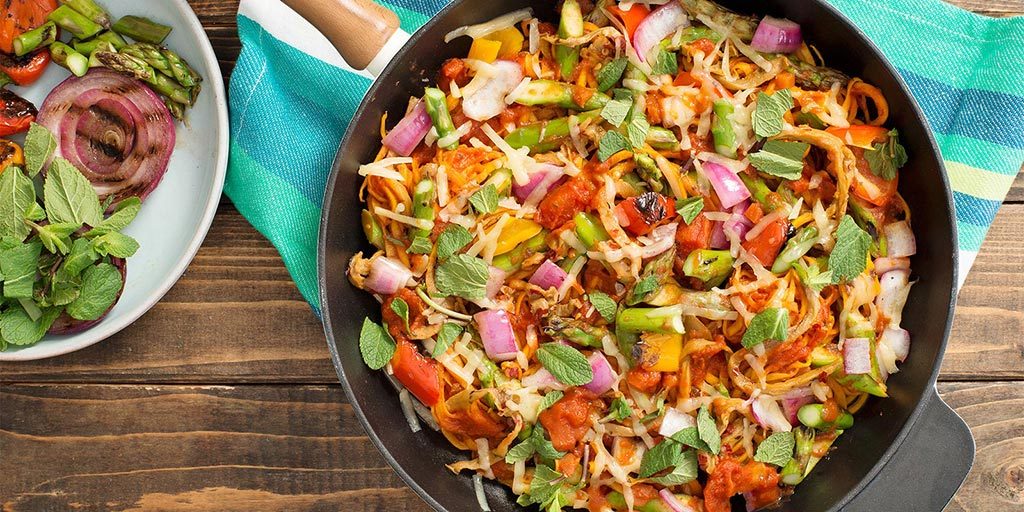 Fire-Roasted Primavera with Veggie Noodles