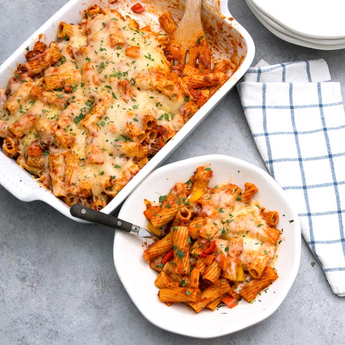 Chorizo Rigatoni Bake