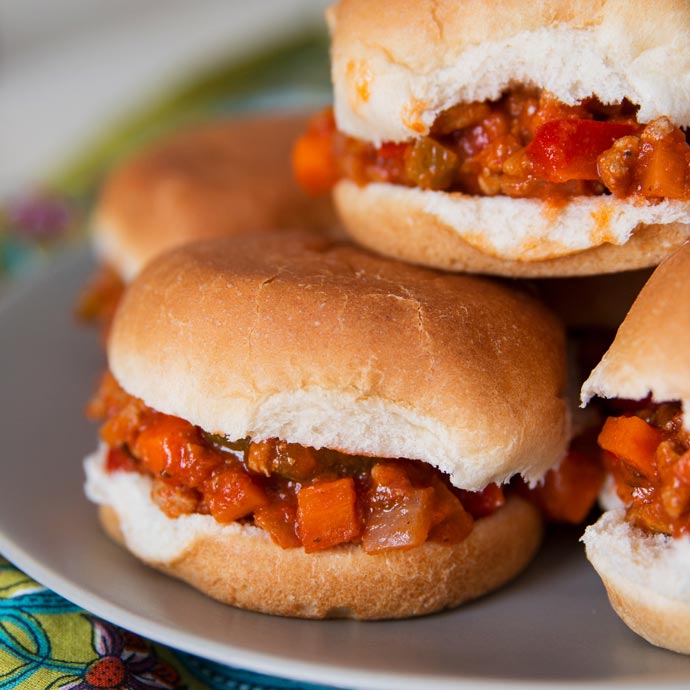 Mini Turkey Sloppy Joes