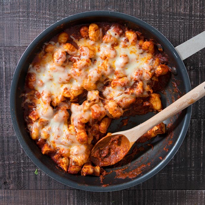 One Pan Cheesy Gnocchi