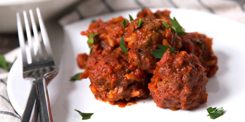 Braised Porcupine Meatballs