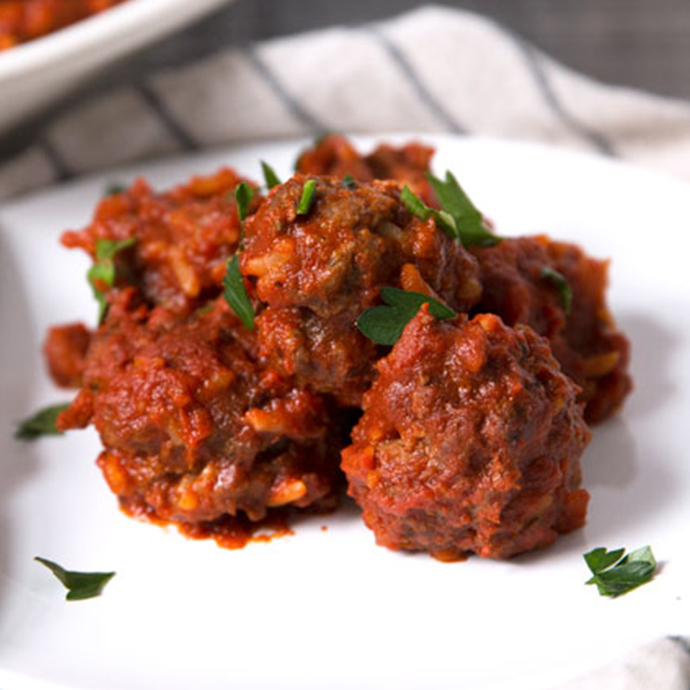 Braised Porcupine Meatballs