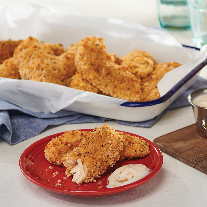 Crunchy Chicken Tenders with Pick & Mix Dipping Sauces