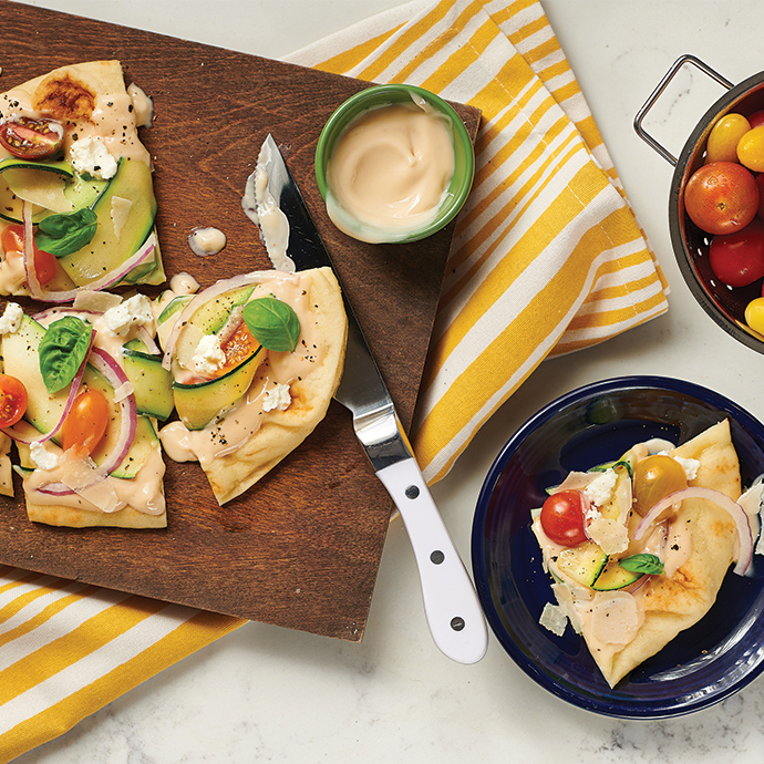 Grilled Summer Veggie Flatbreads