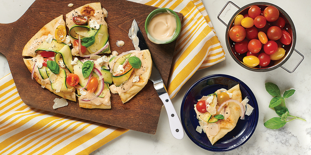 Grilled Summer Veggie Flatbreads Recipe Ragu