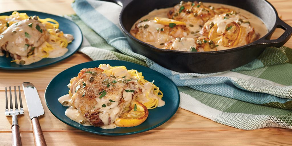 Simple Skillet Lemon Chicken with Fried Capers