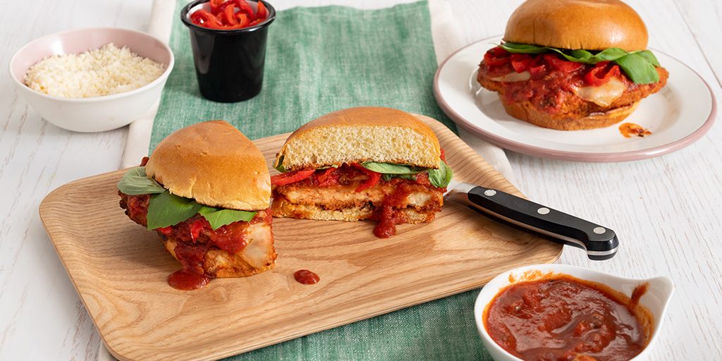 Air-Fried Chicken Parm Sandwiches 