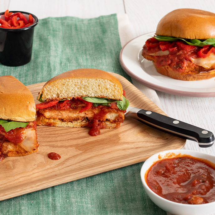 Air-Fried Chicken Parm Sandwiches 