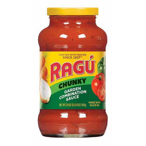 RAGÚ Chunky Garden Combination tomato sauce, 24 oz