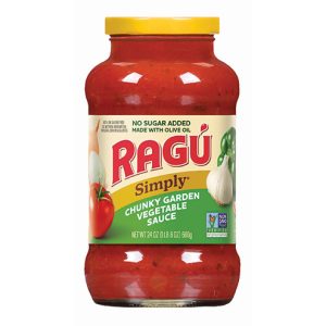 RAGÚ Simply Chunky Garden Vegetable Sauce, 24 oz